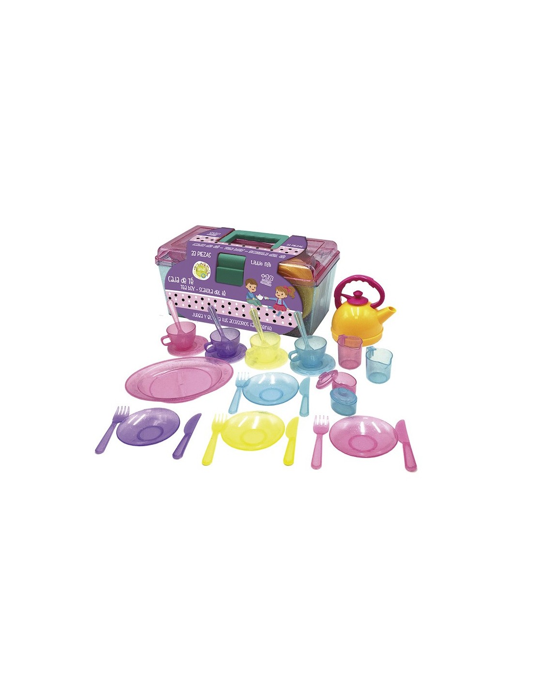 Malet&iacute;n con juego de t&eacute;